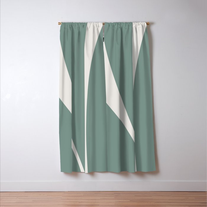 Minimalist Plant Abstract XXVIII Window Curtain Gallery Image 3