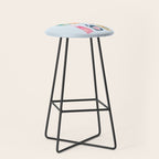 Champagne Bottles - Blue Ver. Stool Gallery Image 1