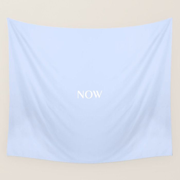 NOW BABY BLUE Pastel Solid Color Shabby Chic Abstract  Wall Tapestry Gallery Image 4
