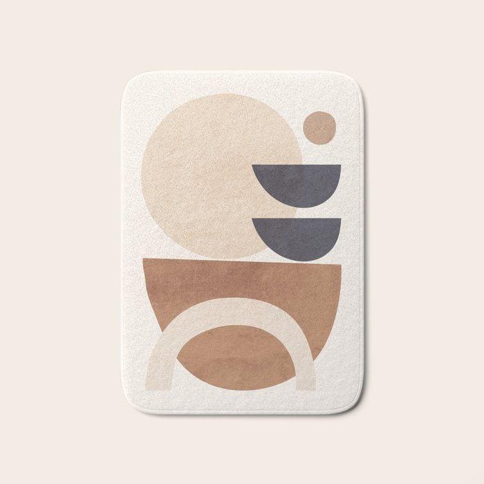Abstract Minimal Shapes 33 Bath Mat Gallery Image 1