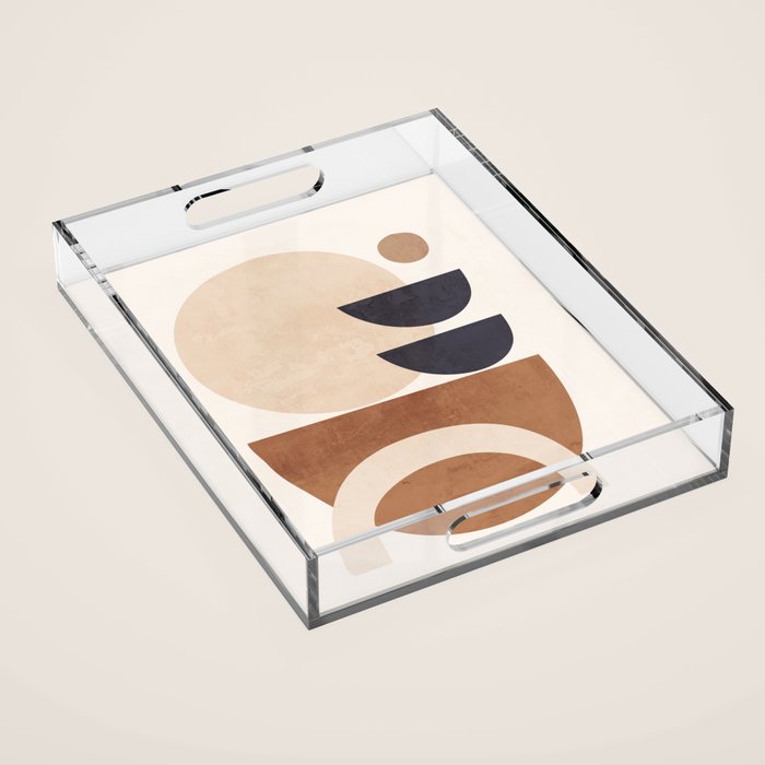 Abstract Minimal Shapes 33 Acrylic Tray Gallery Image 1