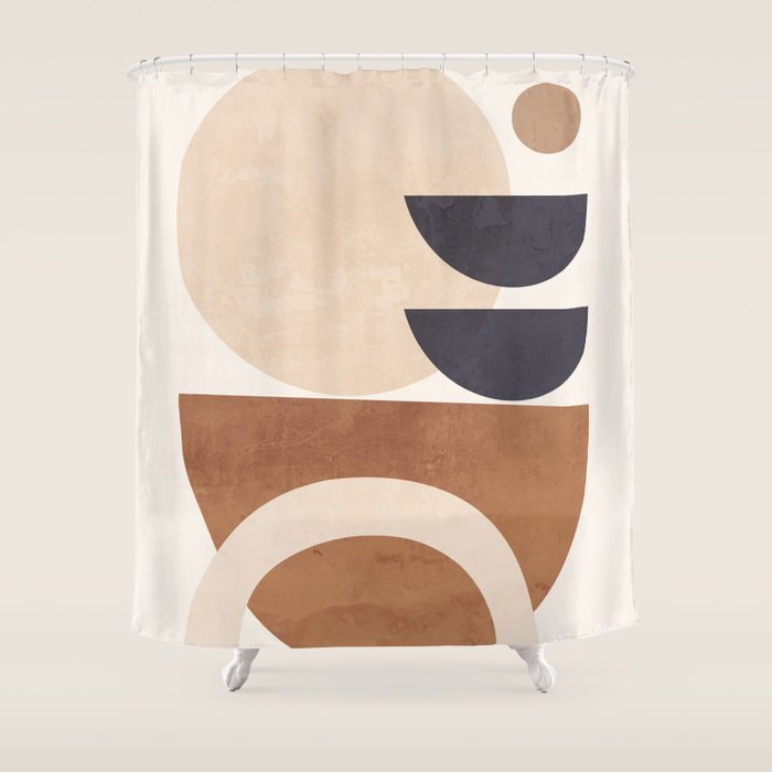 Abstract Minimal Shapes 33 Shower Curtain Gallery Image 1