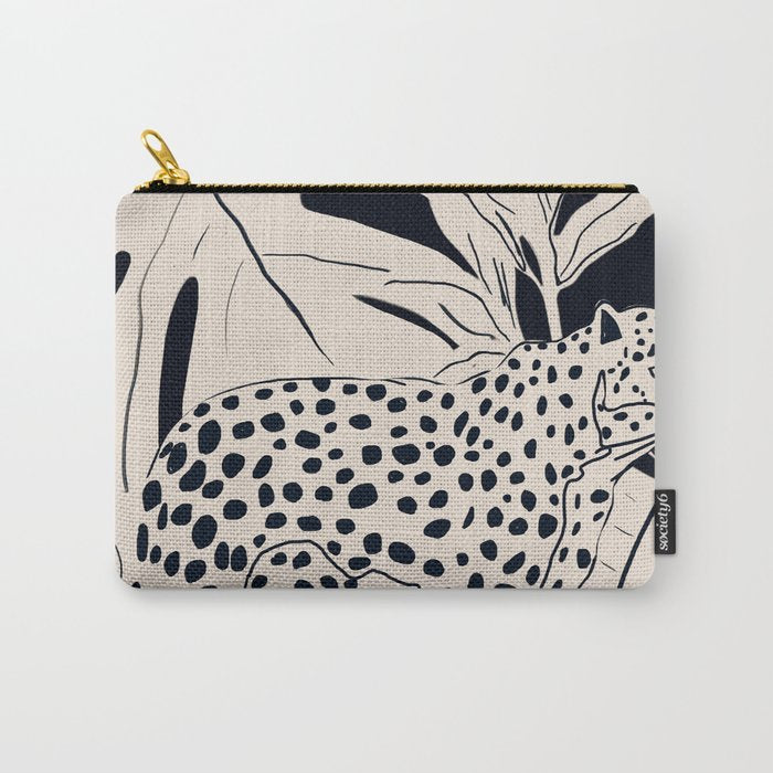 Minimal Jungle Abstract Art 4 Carry All Pouch Gallery Image 1