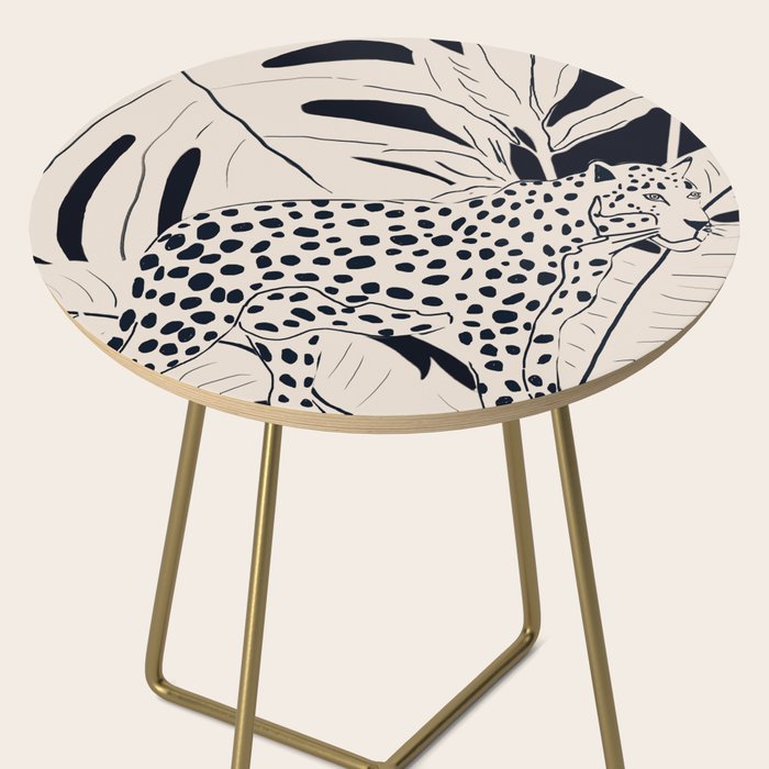 Minimal Jungle Abstract Art 4 Side Table Gallery Image 2
