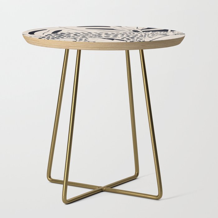Minimal Jungle Abstract Art 4 Side Table Gallery Image 1