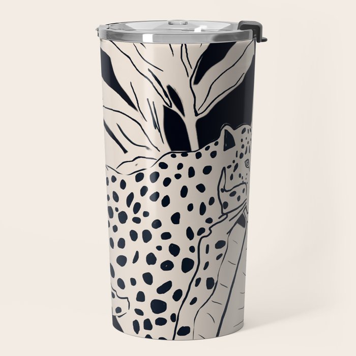 Minimal Jungle Abstract Art 4 Travel Mug Gallery Image 2
