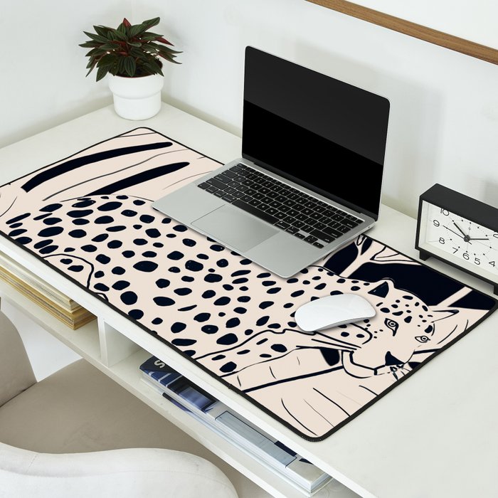 Minimal Jungle Abstract Art 4 Desk Mat Gallery Image 2