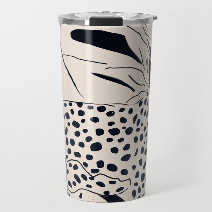Minimal Jungle Abstract Art 4 Travel Mug Gallery Image 1
