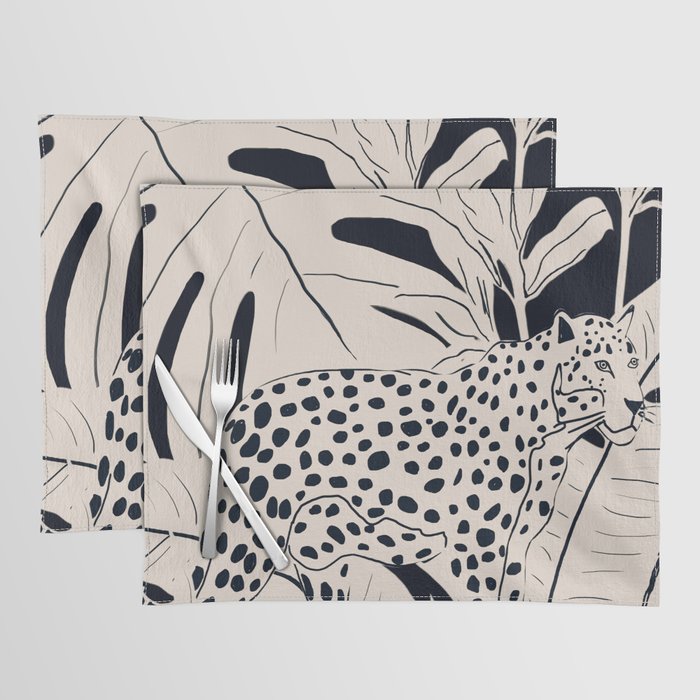 Minimal Jungle Abstract Art 4 Placemat Gallery Image 1