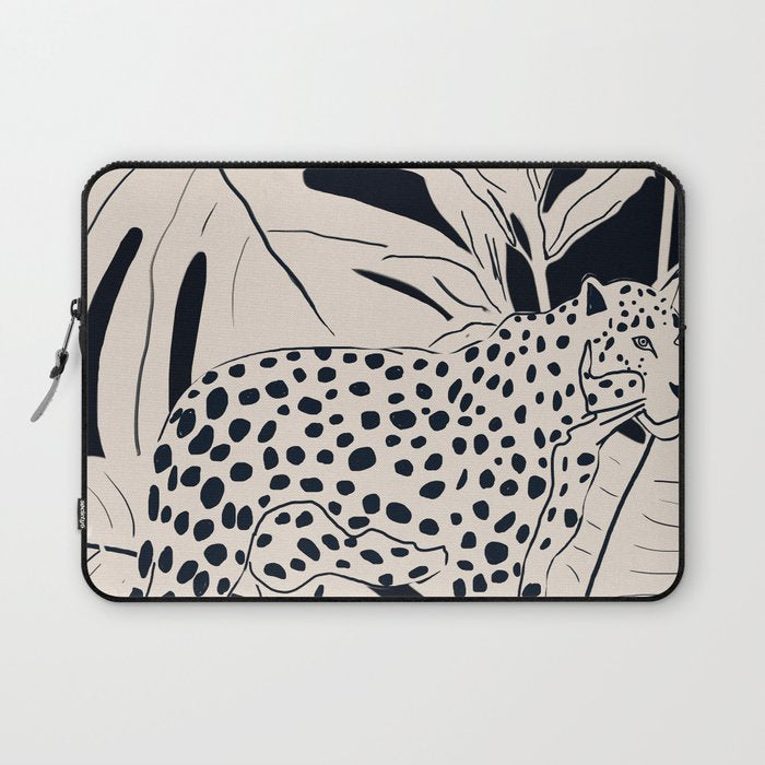 Minimal Jungle Abstract Art 4 Laptop Sleeve Gallery Image 1