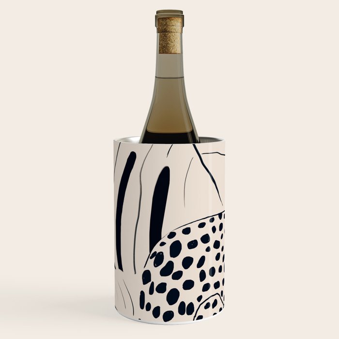 Minimal Jungle Abstract Art 4 Wine Chiller Gallery Image 2