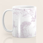Toile de Jouy Vintage French Soft Lilac Blush Pastoral Pattern Coffee Mug Gallery Image 3