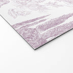 Toile de Jouy Vintage French Soft Lilac Blush Pastoral Pattern Welcome Mat Gallery Image 2