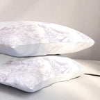 Toile de Jouy Vintage French Soft Lilac Blush Pastoral Pattern Pillow Sham Gallery Image 3
