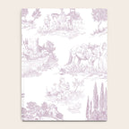 Toile de Jouy Vintage French Soft Lilac Blush Pastoral Pattern Notebook Gallery Image 4