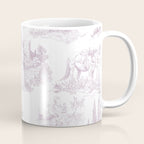 Toile de Jouy Vintage French Soft Lilac Blush Pastoral Pattern Coffee Mug Gallery Image 1