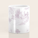 Toile de Jouy Vintage French Soft Lilac Blush Pastoral Pattern Coffee Mug Gallery Image 4