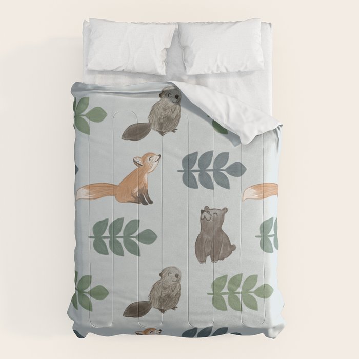 Woodland Creatures Pattern Comforter Gallery Image 6