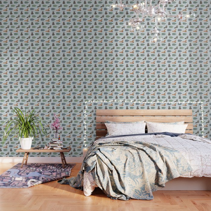 Woodland Creatures Pattern Wallpaper Gallery Image 3