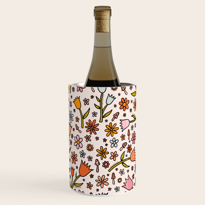 Tulip Print Wine Chiller Gallery Image 1