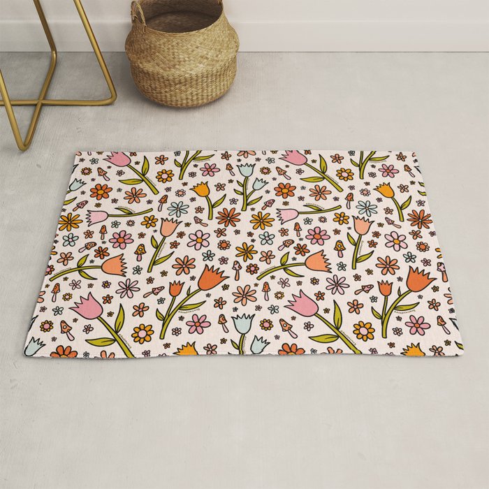 Tulip Print Rug