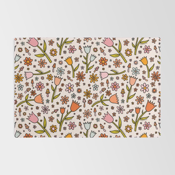 Tulip Print Rug Gallery Image 2