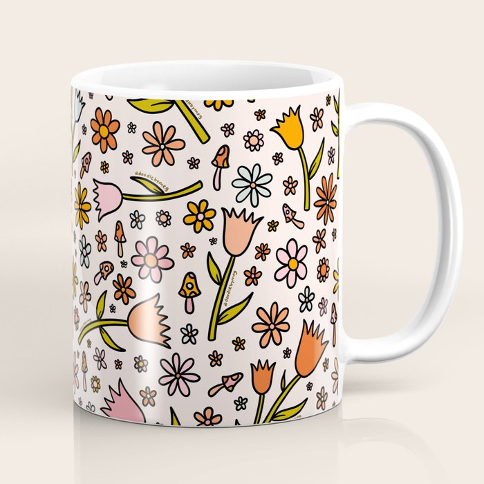 Tulip Print Coffee Mug Gallery Image 1