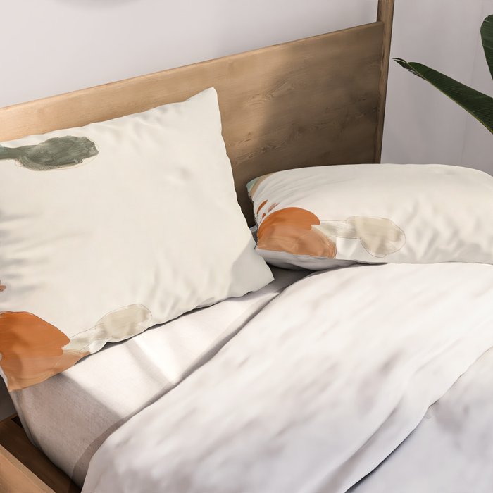 Abstract Cafe Stillness Pillow Sham Gallery Image 2