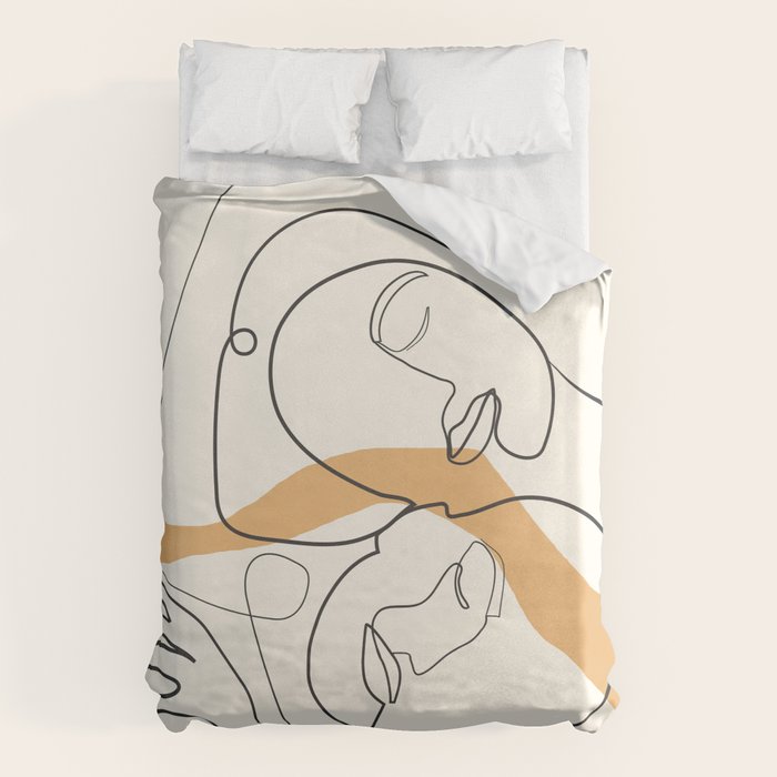 Character Faces 03 Duvet Cover Gallery Image 1