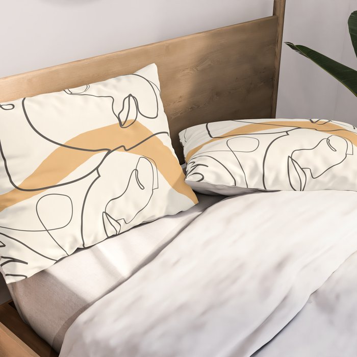 Character Faces 03 Pillow Sham Gallery Image 2