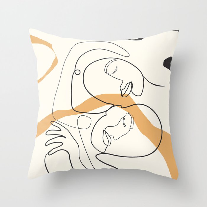 Character Faces 03 Throw Pillow Gallery Image 6