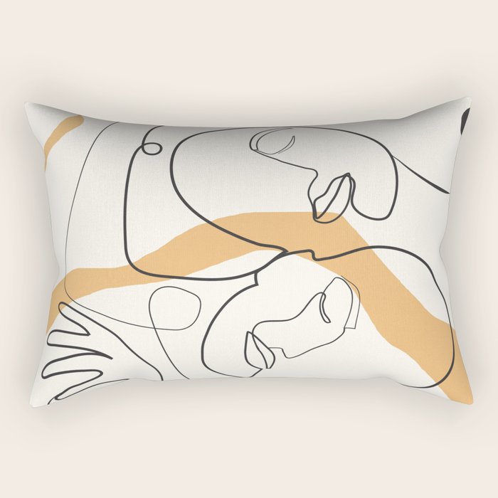 Character Faces 03 Rectangular Pillow Gallery Image 2