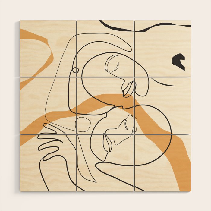 Character Faces 03 Wood Wall Art Gallery Image 1