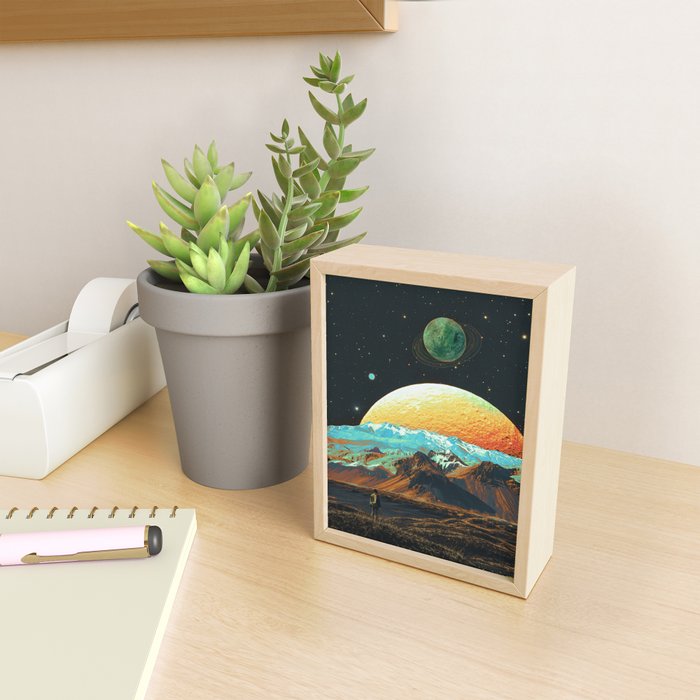 Exploring The Cosmos - Retro Space Mini Art Print Gallery Image 2