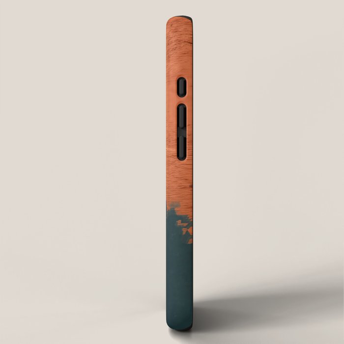 Aesthetic Grunge Copper and Teal Green Rust iPhone Case Gallery Image 2