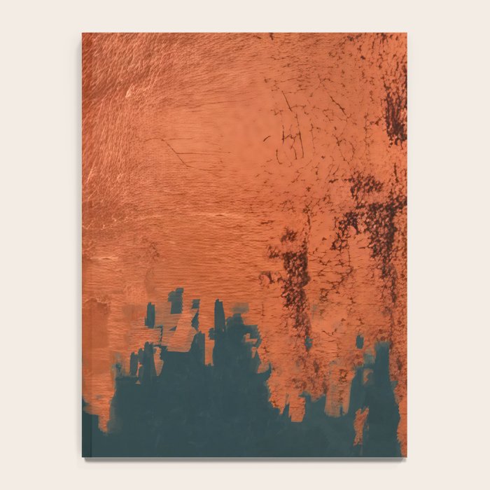 Aesthetic Grunge Copper and Teal Green Rust Notebook Gallery Image 4