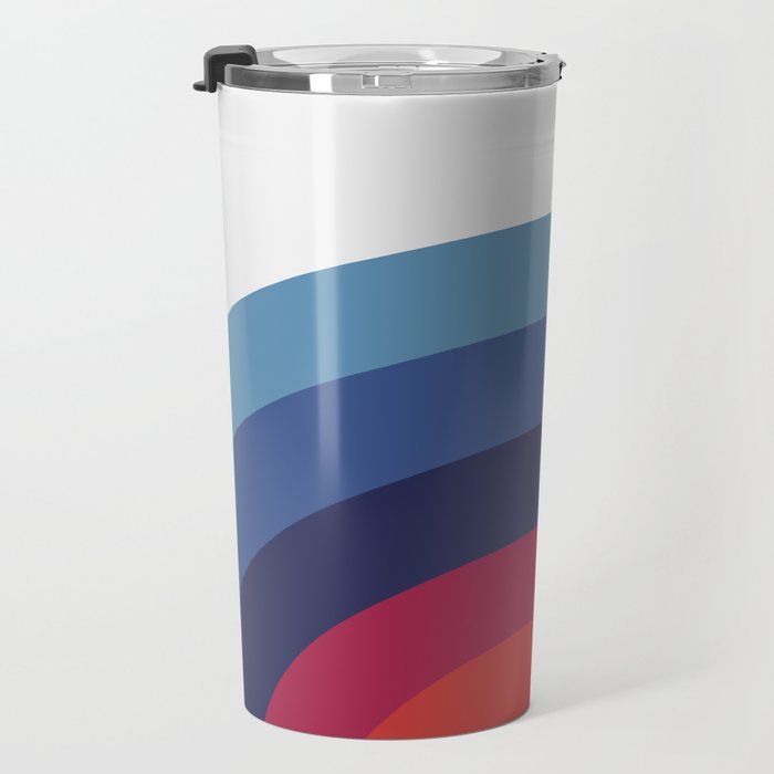 Retro Sunset Wave Vibes Travel Mug Gallery Image 3