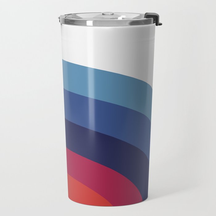 Retro Sunset Wave Vibes Travel Mug Gallery Image 2