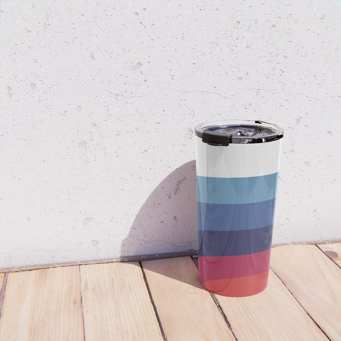 Retro Sunset Wave Vibes Travel Mug Gallery Image 4
