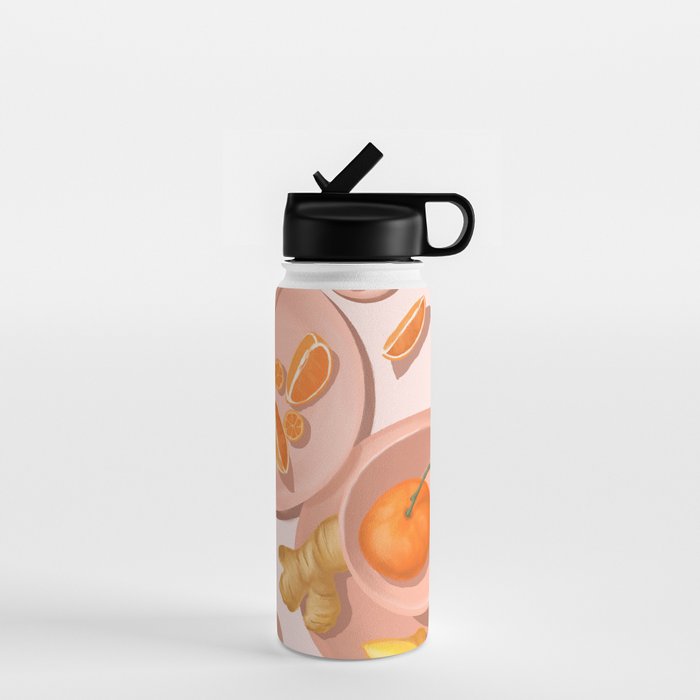 Pastel Oranges and Ginger Water Bottle Gallery Image 1