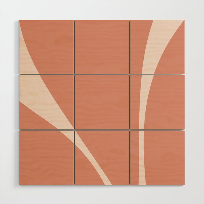 Minimalist Plant Abstract XXV Wood Wall Art Gallery Image 1