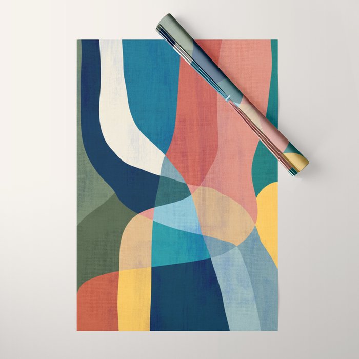 Waterfall and forest Wrapping Paper Gallery Image 1