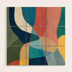 Waterfall and forest Wood Wall Art Gallery Image 1