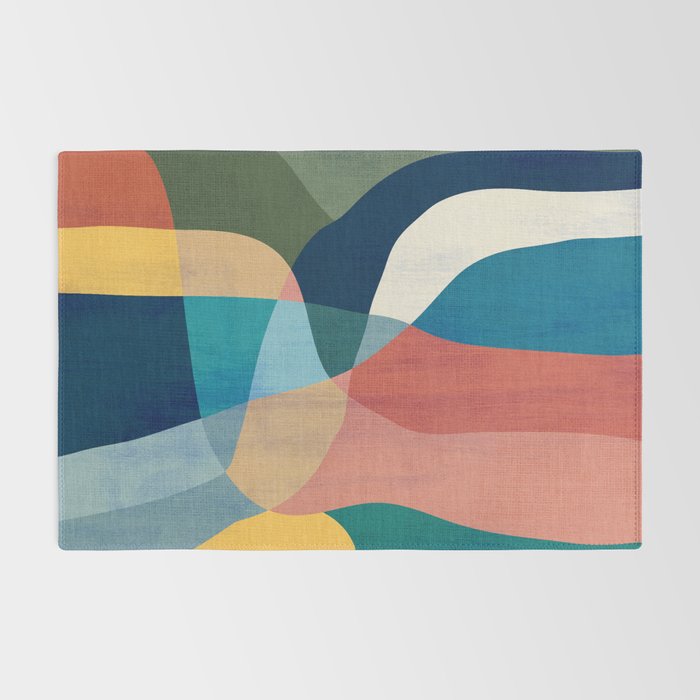 Waterfall and forest Rug Gallery Image 2