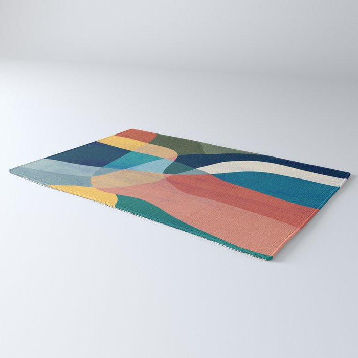 Waterfall and forest Rug Gallery Image 3