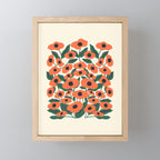 Red Poppy Garden 2 Mini Art Print Gallery Image 1