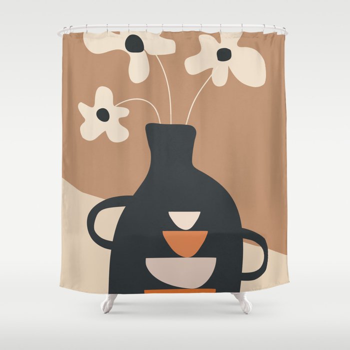 Serene Blooms 6 Shower Curtain Gallery Image 1