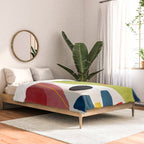 Colorful Bold Abstract Modern Artwork H03 Comforter Gallery Image 2