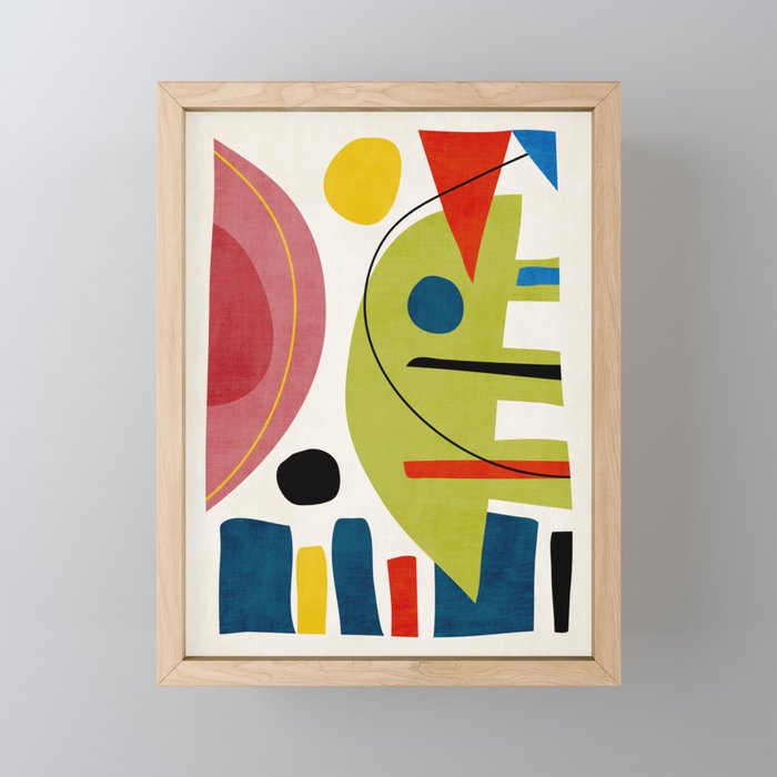 Colorful Bold Abstract Modern Artwork H03 Mini Art Print Gallery Image 1