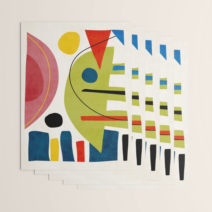 Colorful Bold Abstract Modern Artwork H03 Wrapping Paper Gallery Image 3